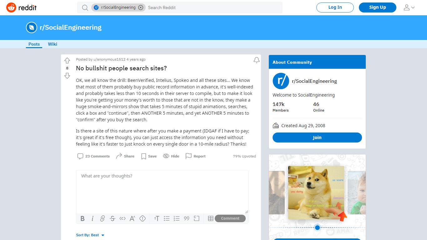 No bullshit people search sites? : SocialEngineering - reddit